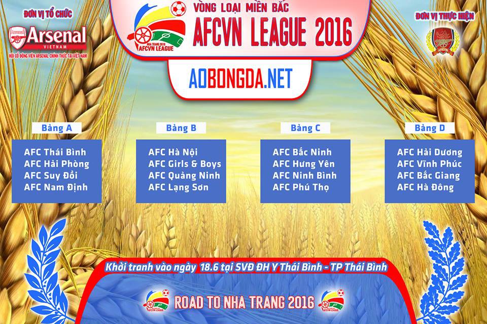 (AFCVN) – AFCVN League 2016 Vòng loại miền Bắc cup AOBONGDA.NET